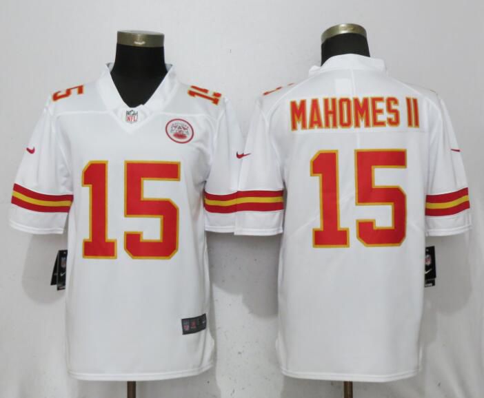 Men Kansas City Chiefs #15 Mahomes ll White Vapor Untouchable Player Nike Limited NFL Jerseys